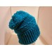 TYD-1205 : Teal Handmade Knitted Oversized Slouchy Chunky Hat at Heavens Charms
