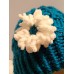 TYD-1209 : Handmade Childrens Knitted Hat with Flower at Heavens Charms