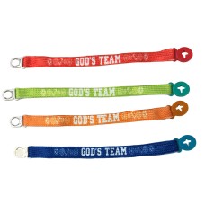 4-pack Gods Team Neon Nylon Friendship Bracelets Cross Christian VBS 4-pack Gods Team Neon Nylon Friendship Bracelets Cross Christian VBS