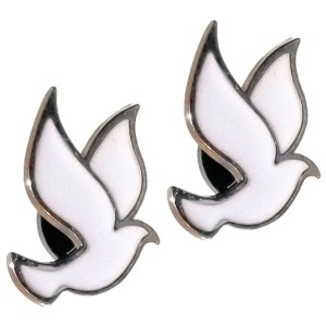 RTD-29762 : 2-Piece White Dove Pin Set - Christian Faith & Universal Peace Jewelry at Heaven's Charms RTD-29762 : 2-Piece White Dove Pin Set - Christian Faith & Universal Peace Jewelry at Heaven's Charms