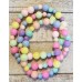 TYD-1163 : Candy-Colored Round Bead Necklace at Heavens Charms