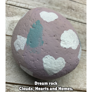 JTD-1007 : Pastel Dream Painted Rock at Heavens Charms