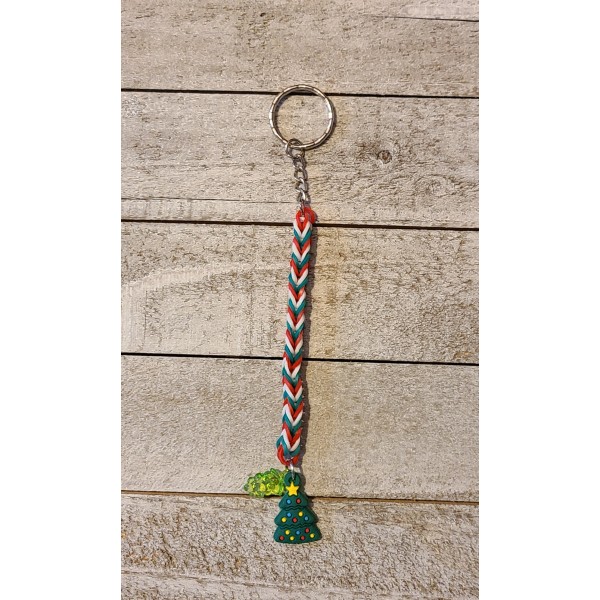 Christmas Rubber Band Keychain Christmas Rubber Band Keychain
