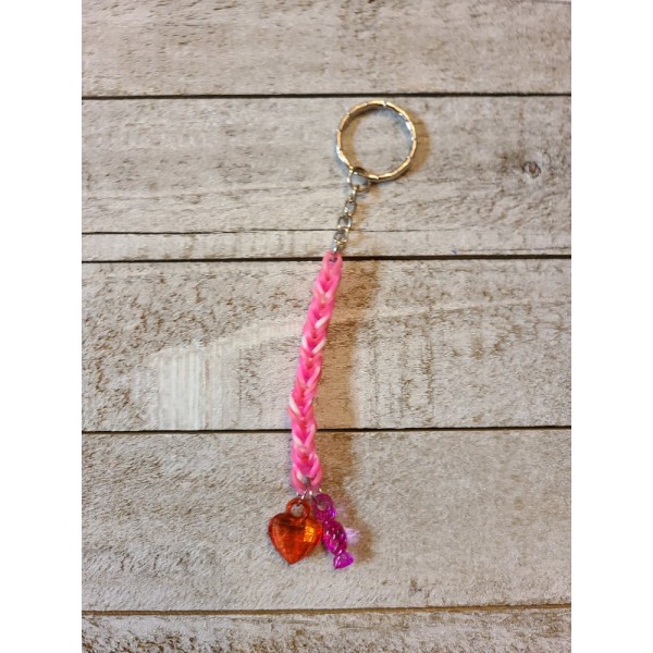 Valentines Day Rubber Band Keychain Valentines Day Rubber Band Keychain