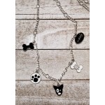 Metal Chain Dog Lovers Charm Necklace Metal Chain Dog Lovers Charm Necklace