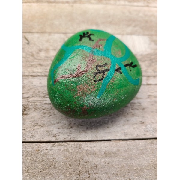 Overgrown Painted Rock Overgrown Painted Rock