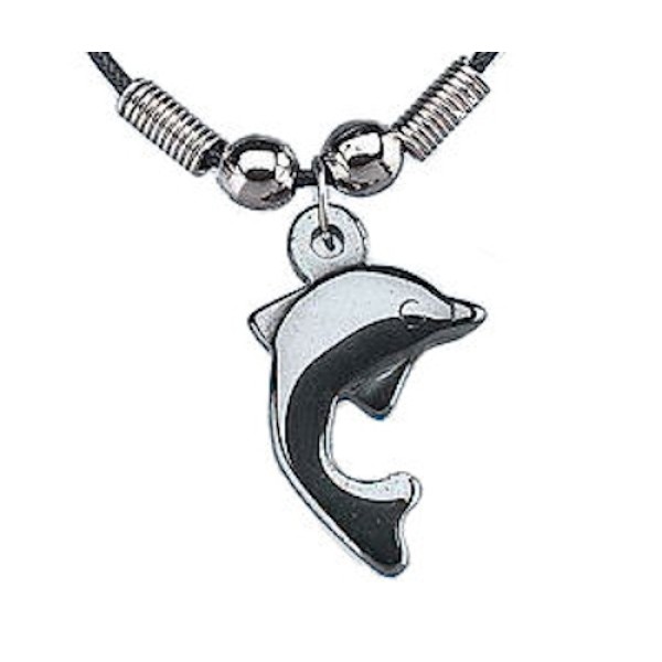 Hematite Dolphin Necklace