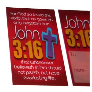 RTD-1736 : John 3:16 Plastic Wallet Card at Heavens Charms