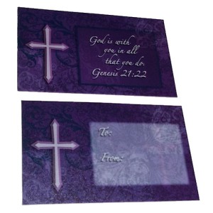 RTD-1741 : God Is With You Plastic Wallet Card at Heavens Charms