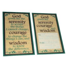 Serenity Prayer Plastic Wallet Card