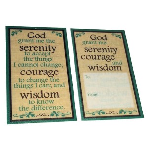 RTD-1742 : Serenity Prayer Plastic Wallet Card at Heavens Charms