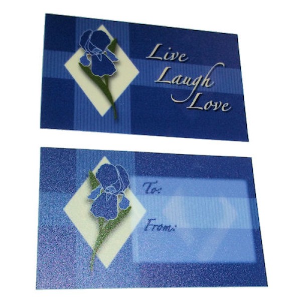 Live, Laugh, Love Plastic Wallet Card