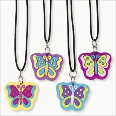 Rubber Butterfly Necklaces