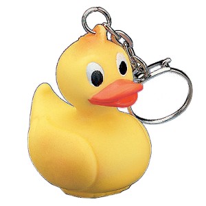 RTD-1843 : Vinyl Rubber Ducky Key Chain at Heavens Charms