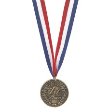 1st Place Medals 2" Metal Medallion Ribbon School Sports Graduation Award 1st Place Medals 2" Metal Medallion Ribbon School Sports Graduation Award