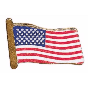 RTD-331612 : 12-Pack Metal USA Flag Pins at Heaven's Charms