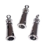 12-Pack of 3D Metal Lighthouse Charms Antique Silver 12-Pack of 3D Metal Lighthouse Charms Antique Silver