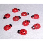 50pc Mini Wooden Ladybugs - 1/2" Red & Black Painted Ladybug Charms for DIY Crafts, Scrapbooking & Fairy Gardens 50pc Mini Wooden Ladybugs - 1/2" Red & Black Painted Ladybug Charms for DIY Crafts, Scrapbooking & Fairy Gardens