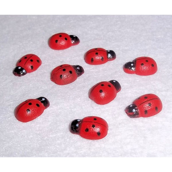 50 Mini Wooden Ladybugs Red and Black Painted Ladybirds DIY Craft Scrapbook 50 Mini Wooden Ladybugs Red and Black Painted Ladybirds DIY Craft Scrapbook