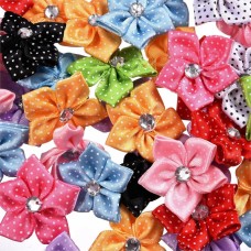 Satin Ribbon Flowers for Crafts 10-Pack Assorted