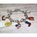 RTD-4009 : Western Charm Silver Teardrop Chain Bracelet at Heavens Charms