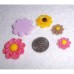 RTD-3670 : Small Resin Flowers for Crafts Assorted Colors 10-Pack at Heavens Charms