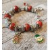 TYD-1196 : Festive Merry Christmas Holiday Theme Charm Bracelet at Heavens Charms