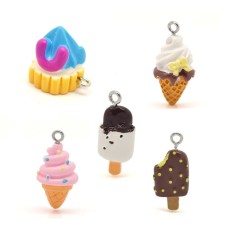 Resin Ice Cream Charms Assorted